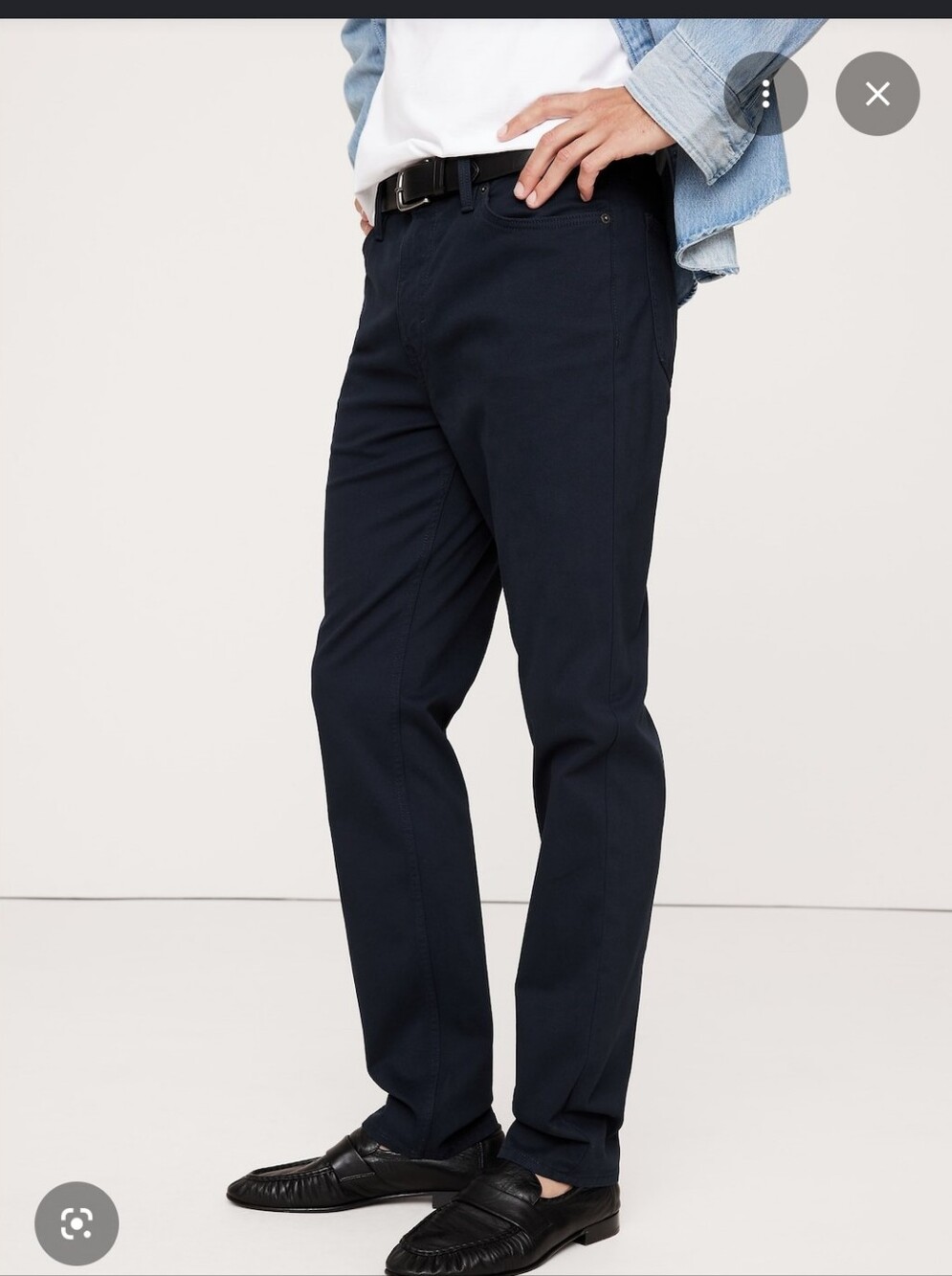 Banana Republic Navy Slim Traveler Pants - Picture 1 of 6